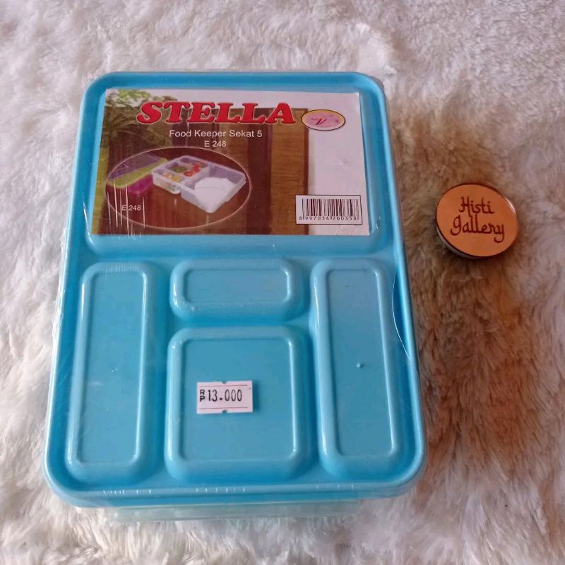 Tempat Makan Plastik Stella 5 Sekat