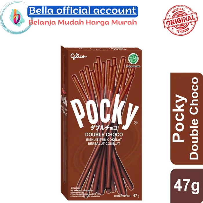 

Pocky Chocolate Double Choco Stick Biscuit 47 gr - Double Choco