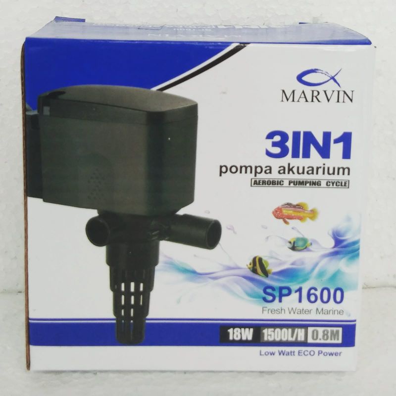 Mesin water pump MARVIN SP 1600 pompa celup aquarium PH Power head