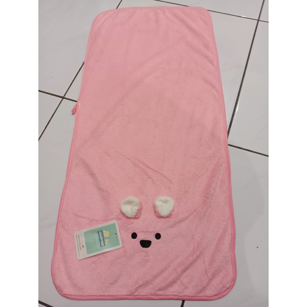 handuk mandi lucu microfiber kuping timbul import handuk bayi boneka