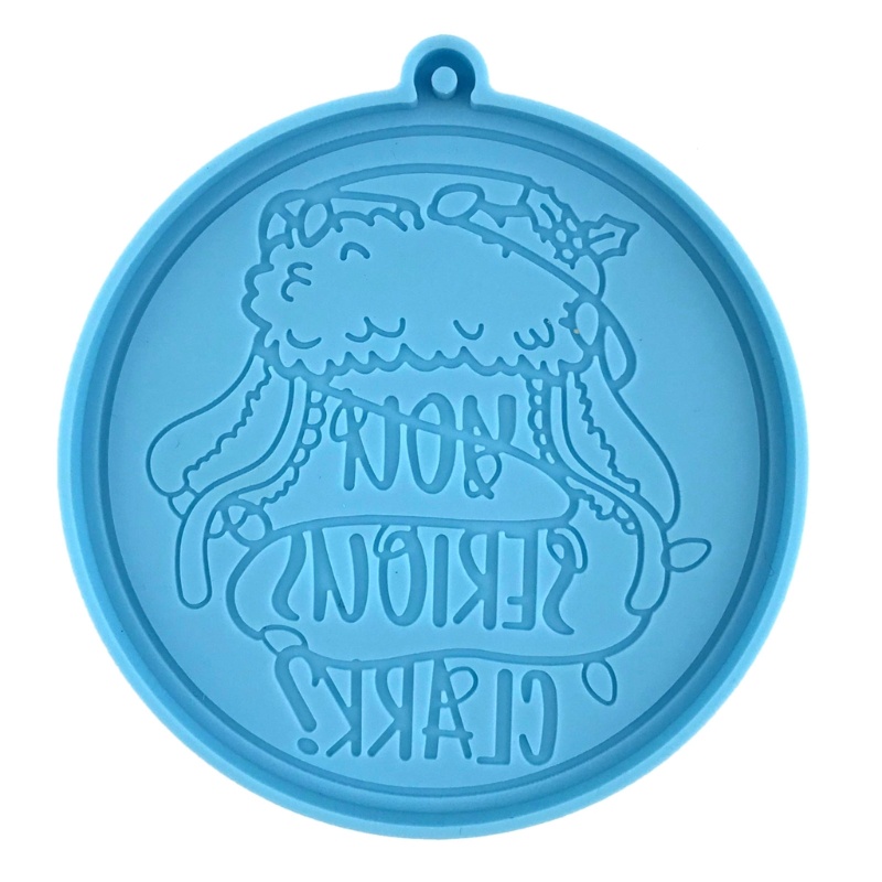 Siy Cetakan Silikon Bentuk Topi Natal DIY Untuk Liontin / Gantungan Kunci