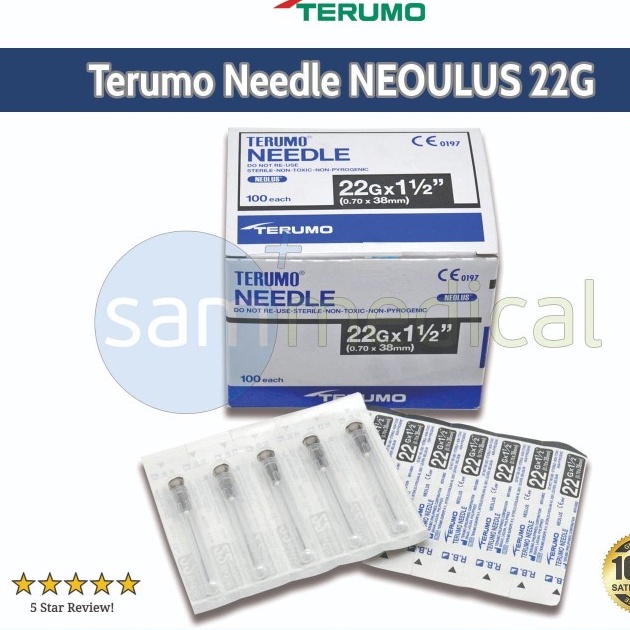 Terumo Needle NEOLUS 22G PER 10 PCS