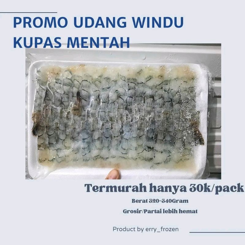 UDANG WINDU MENTAH KUPAS