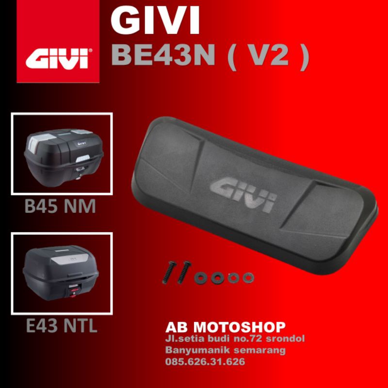 Sandaran box givi e43 ntl sandaran givi b45 nm backrest be43n