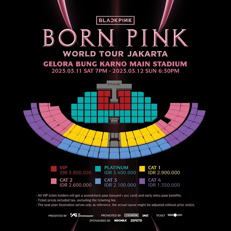 Tiket Blackpink : Born Pink World Tour Jakarta