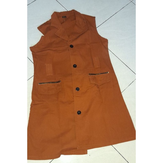 PL preloved vest rompi coklat