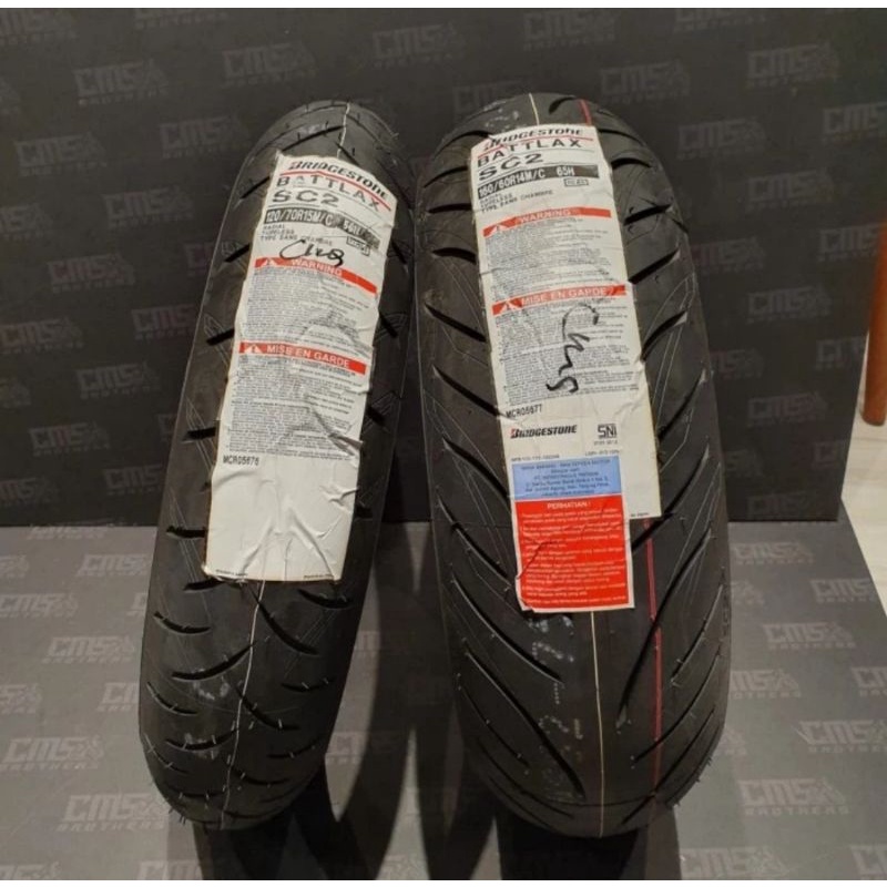 Ban Battlax Bridgestone Ukuran120 70 15 & 160 60 14 Sc2