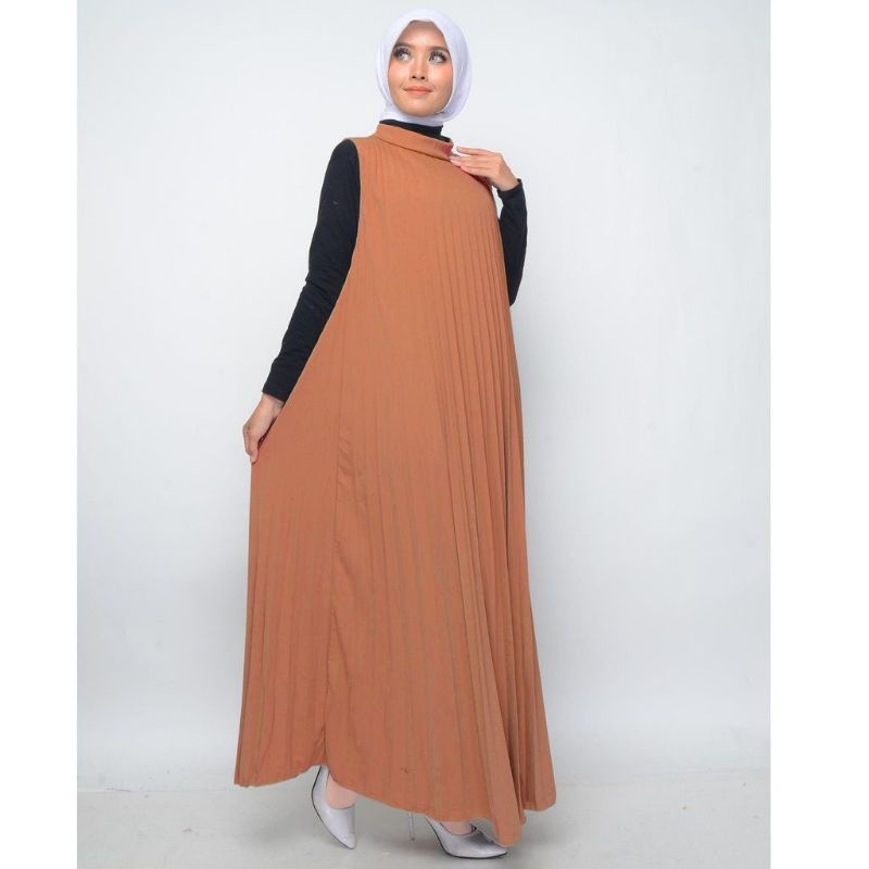 (NEW) BUNDO - GAMIS MAXI MAXY PLISKET RENDA REMPEL HYGET SUPER PREMIUM LENGAN BUNTUNG KUTUNG TANPA L