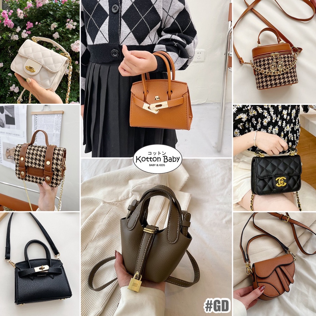 TAS FASHION KOREA SELEMPANG JALAN JALAN ANAK BAG BAHU LUCU PEREMPUAN CATALOG BDBG GD