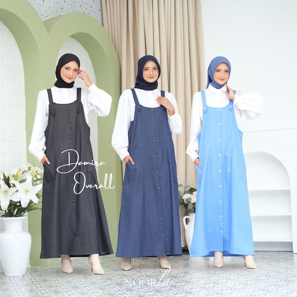 NOORLA - DAMIRA OVERALL / MAXI DRESS FASHION MUSLIM