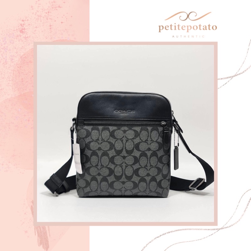 TAS SELEMPANG BRANDED PRIA COACH HUSTON MEN FLIGHT CROSSBODY BAG