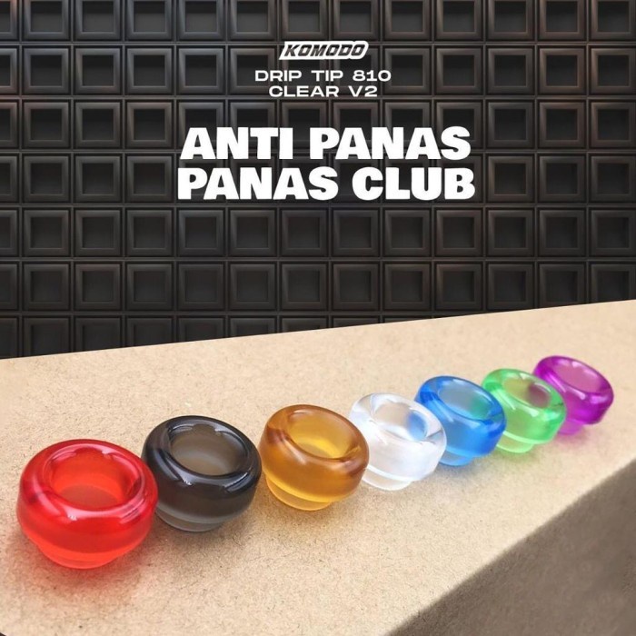 Authentic 810 FROSTED CLEAR Drip Tip | driptip anti panas