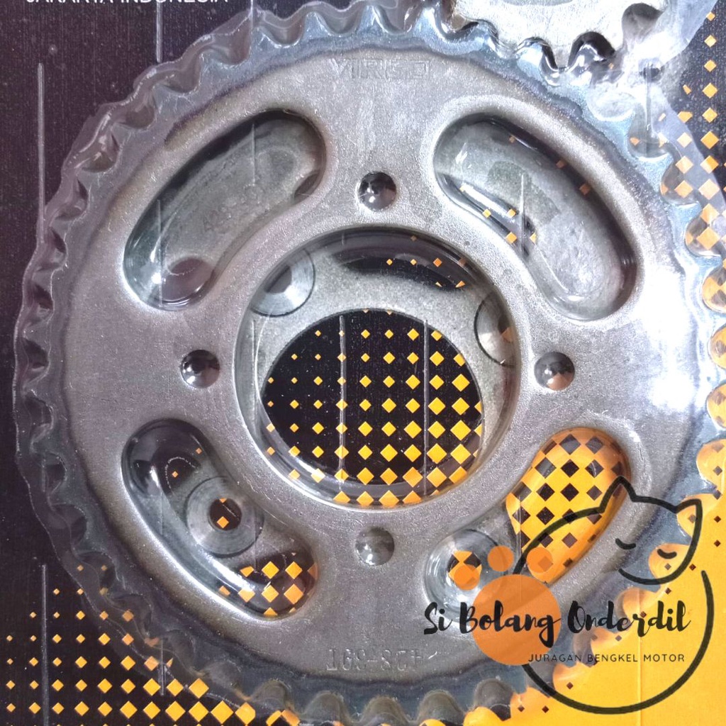 GIR DEPAN BELAKANG JUPITER MX 39T/15T GEAR DEPAN + BELAKANG JUPITER MX 39T/15T VIRGO