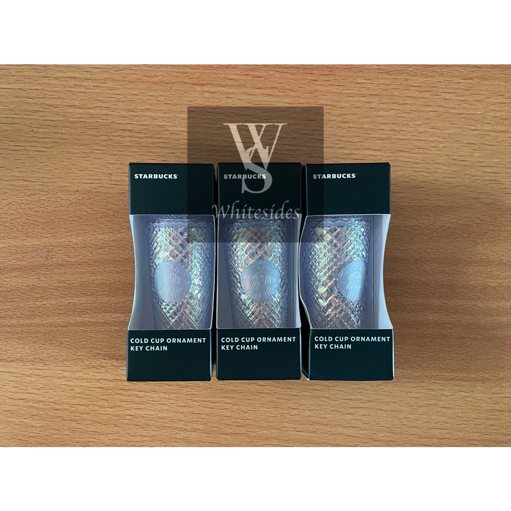 Starbucks Bling Reusable Cup Tumbler Keychain LIMITED EDITION Ornament 2022 Christmas Holiday