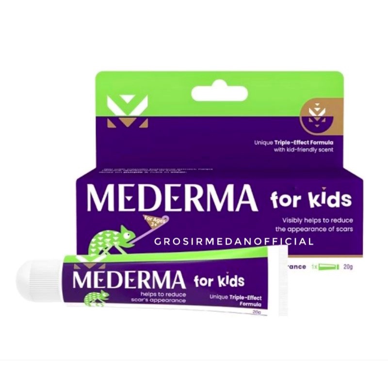 MEDERMA FOR KIDS - MENYAMARKAN BEKAS LUKA PADA ANAK - PERAWATAN KULIT DARI BAHAN ALAMI