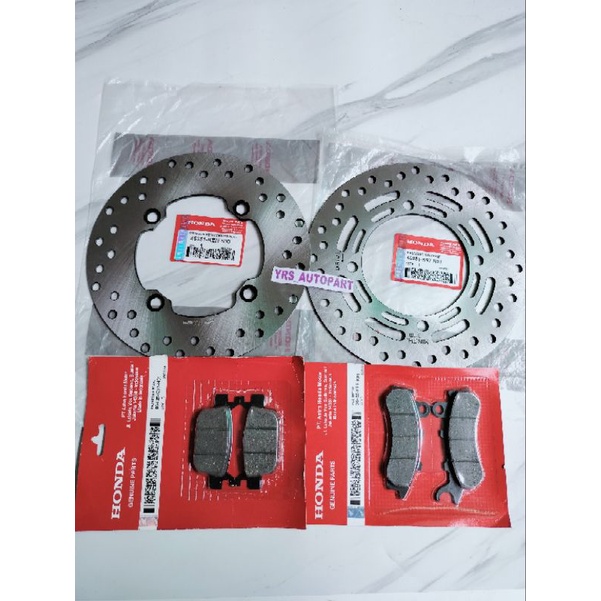 Piringan Cakram Depan Belakang+Dispad PCX 150 PCX 155 PCX 160 ORI