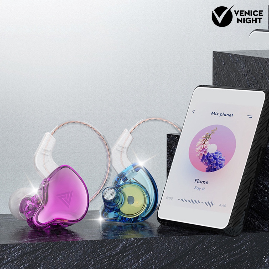 (VNEP) (Berkabel) Earphone Panggilan Jernih Shock-proof Subwoofer Transmisi Stabil Sensitif Bass Berat Anti-interferensi Earphone Kontrol Kawat Cerdas  Headset Olahraga