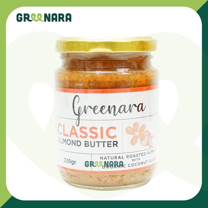 

GREENARA CLASSIC ALMOND BUTTER 230GR / SELAI ALMOND KLASIK