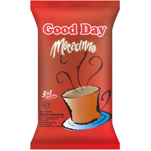 

GOOD DAY Kopi Instant 3 in 1 Mocacinno Sachet 10 x 20gr