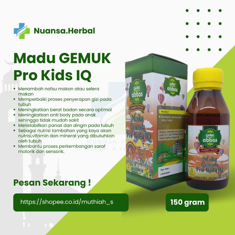 Madu Gemuk Pro Kids IQ Abbas | ProkidsMadu Gemuk Pintar Anak