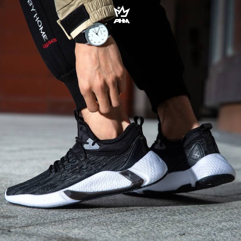 PHM Sepatu Sneakers Pria Olahraga Sport Shoes Casual Running Hades Hitam