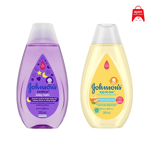 Johnsons Hair &amp; Body Baby Bath [200 mL] | Top to Toe | Bedtime