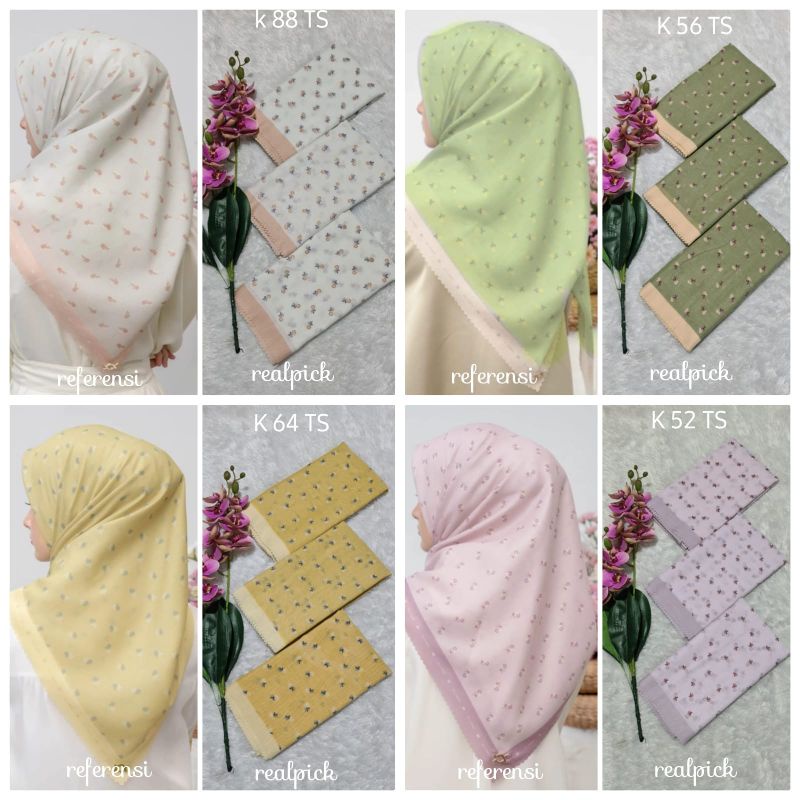 jilbab segi empat  motif voal motif lasercut denay motif voal motif premium (harga grosir partai)
