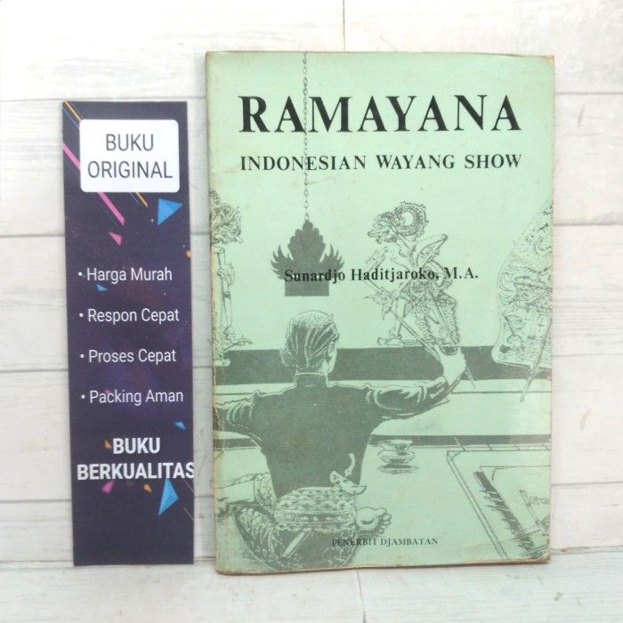 Ramayana Indonesian Wayang Show BUKU Sundardjo Haditjaroko M.A.