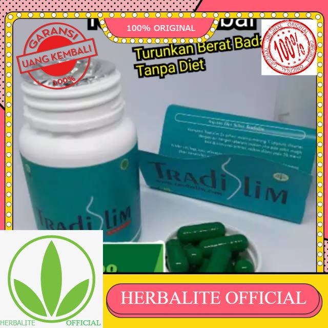 100% ORIGINAL Tradislim - Tradislim asli original 100% Obat Pelangsing Badan diet herbal Alami