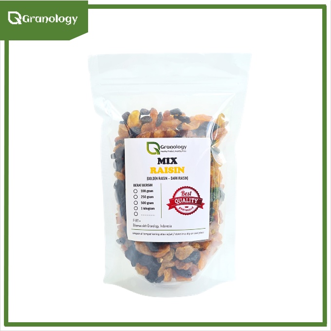 Mix Raisin 500 gram (Dark Raisin &amp; Golden Raisin)