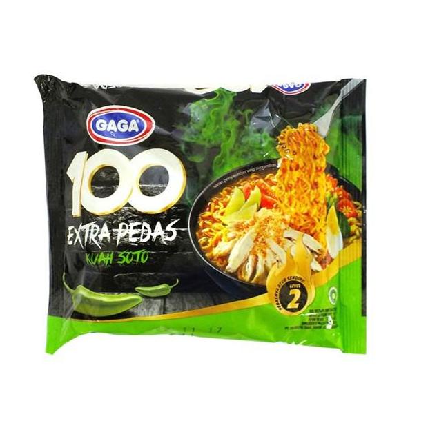 

➩ Gaga 100 Mie Instan Kuah Soto Extra Pedas 75gr x 2 MCO11