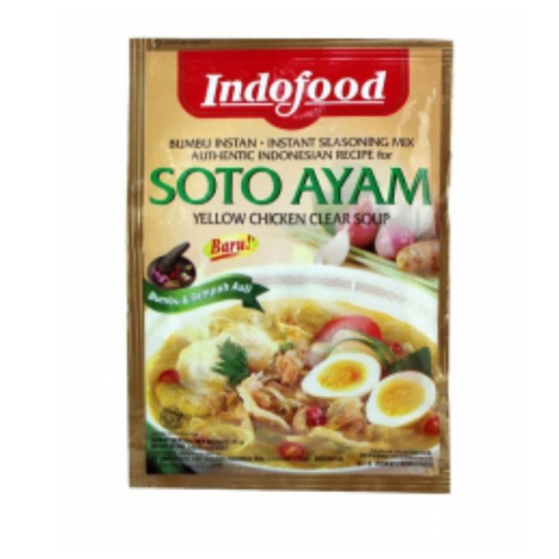 

( SATUAN ) INDOFOOD bumbu racik special soto ayam 45gr isi 1 ( SATU ) PCS