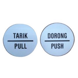 

GM label metal sign penanda logam stainless steel