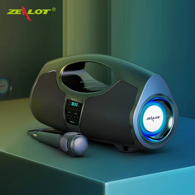 Zealot Portable Bluetooth Speaker Powerful Boombox 40W - P1 - Black