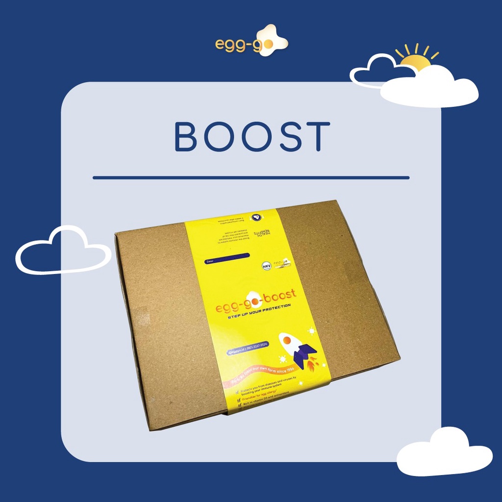 

EGG-GO BOOST/MEGA (Packaging luar kota 16 Butir)