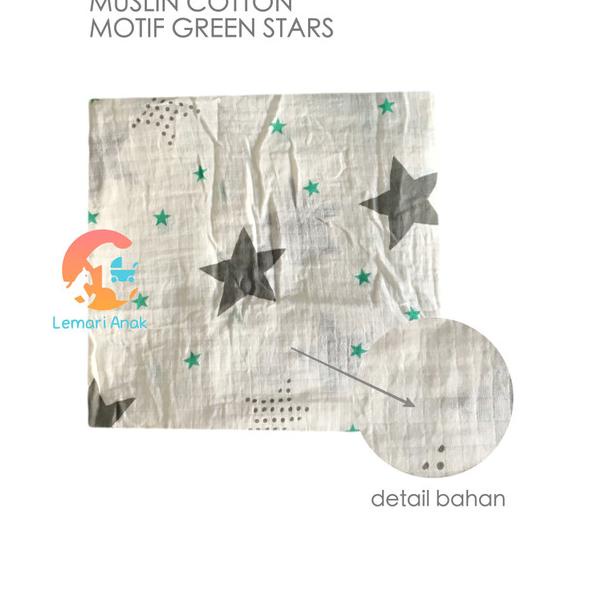 Muslin Cotton Organic - Muslin Blanket - Bedong Muslin - ICE CREAM