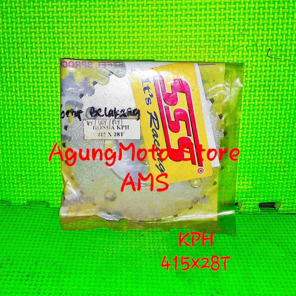 GEAR BELAKANG SSS HONDA KPH KHARISMA/SUPRA X 125 UKURAN 415 & 428