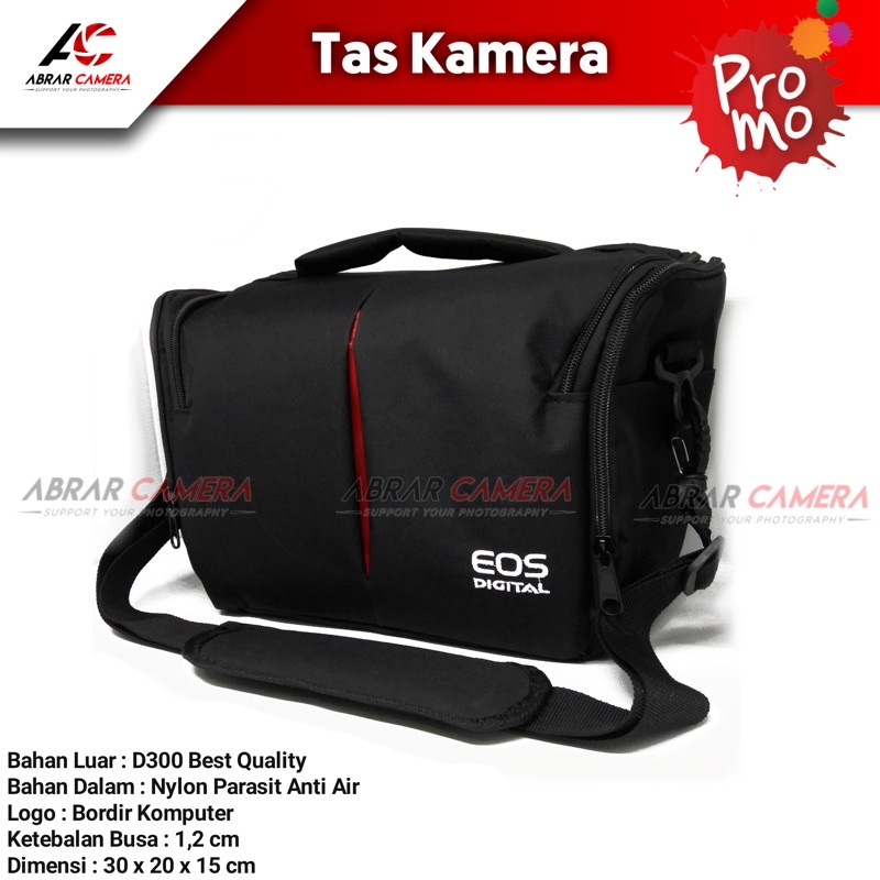 Tas Kamera Canon Eos DSLR Mirrorless 1100D 1200D 1300D 600D 700D 6D 7D 5D Eos R RP free Rain coat ra