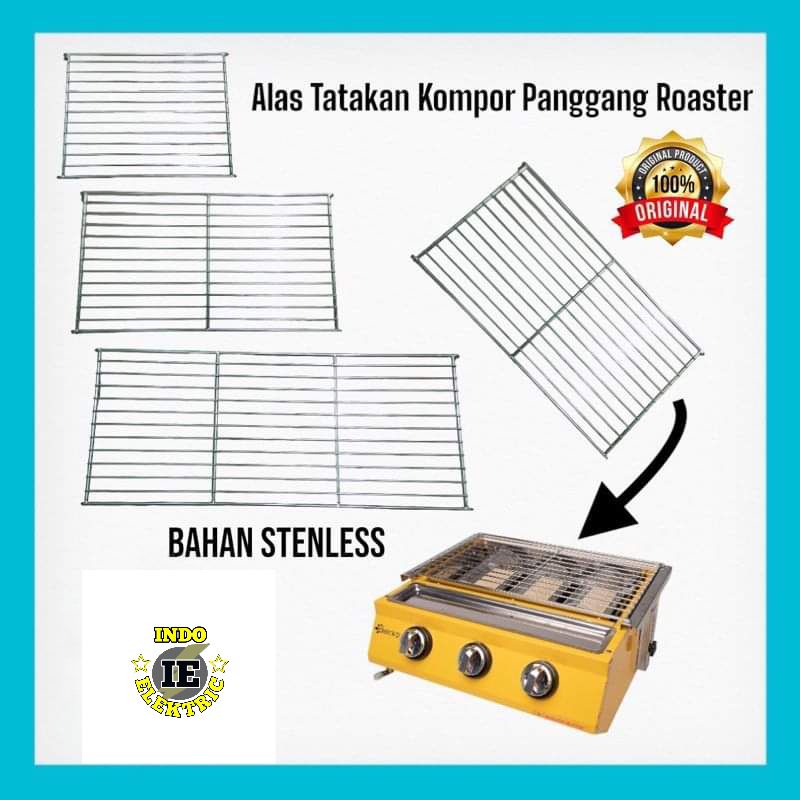 ALAS TATAKAN BESI UNTUK KOMPOR PANGGANG SOSIS ROASTER 2 3 4 TUNGKU