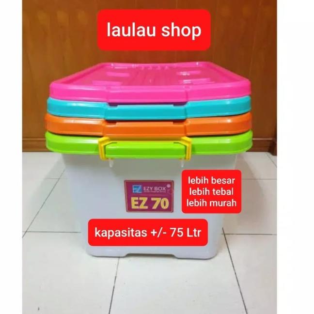 

Container Box EZY 75 Liter Dengan Roda / Kontainer Industri Real CB 70