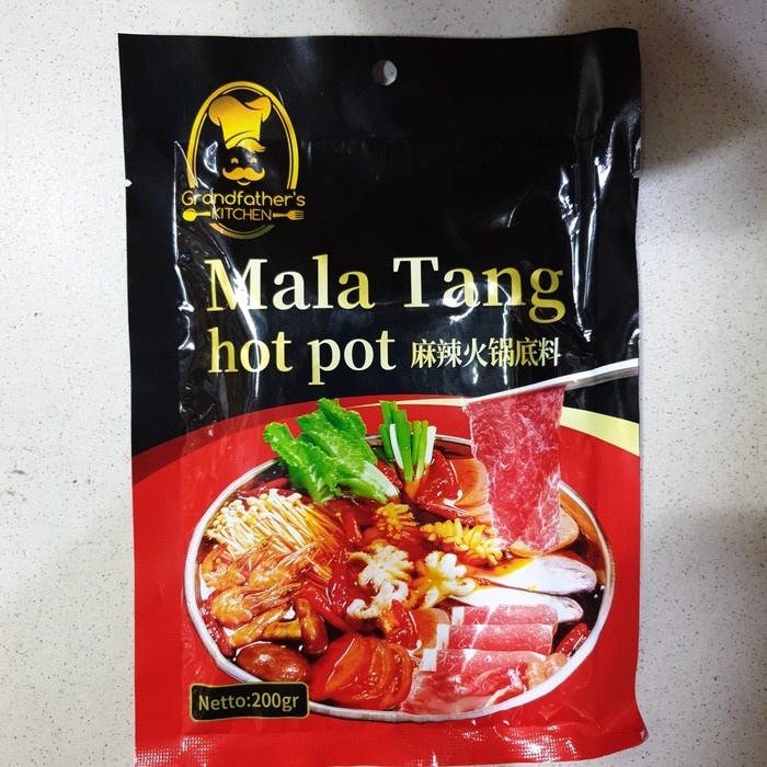 Grandfather Malatang Hot Pot Seasoning 200gr Bumbu Hotpot Shabu SHabu Mala Tang Bottom Mat