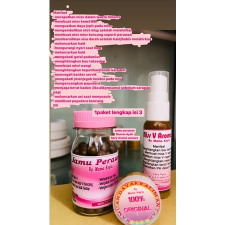 

1PAKET ISI 3 JAMU PERAWAN by mamakeyla