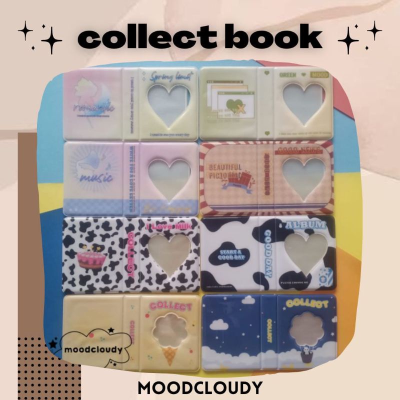⚘ mōödcloudy ⑅ collect book | 1P mini album foto / kolbuk photocard / photobook binder kartu pc mpc 