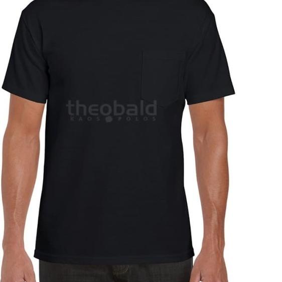 Kaos Polos Saku Gildan Hammer Pocket HA30 ( Color, S - M - L - XL ) - Navy, XL