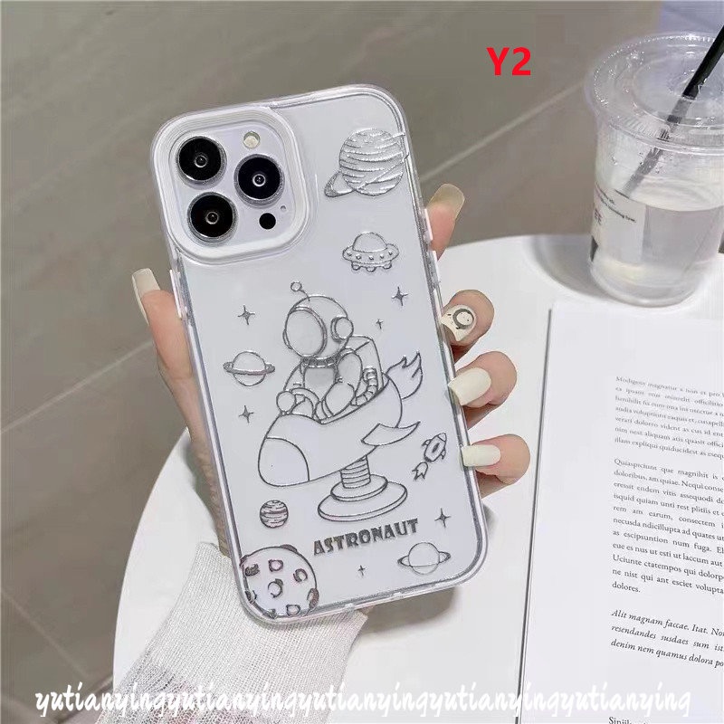 Casing OPPO A17 A15 A5s A7 A17K A1K A96 A76 A54 A15s A16 A9 A5 A53 A3s A55 A31 A16K A12 A77 A57 A95 F11 Reno 6 5F 7s 3 in 1 Sarung Bantal Sofa Desain Astronot