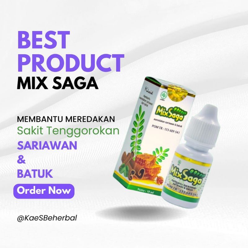 MIXSAGA MIX SAGA / HERBAL BATUK DAN SARIAWAN ANAK