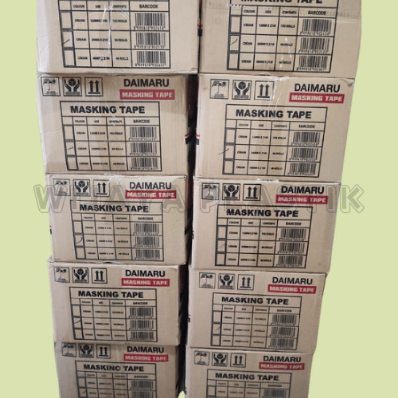 

LAKBAN KERTAS MASKING TAPE DAIMARU 24MM x 21METER (1 dus)
