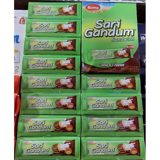 

roma sari gandum sandwich sachet box