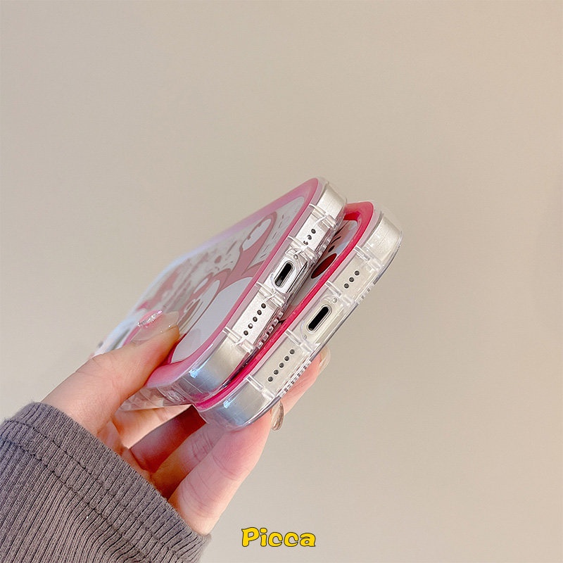 Casing Lensa 3D Bow-knot Monster Kecil Redmi A1 9 10 A1+9T 9A 9C NFC 10C 10A Note9 8 11 11Pro+10 11s 10 Pro Max Plus PO CO M3 X3 NFC Pro Mi 11Lite Kartun Sarung Strawberry Bear