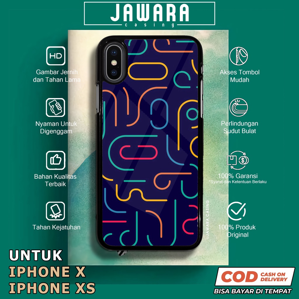 Case iPhone X XS Casing iPhone X XS Jawara Casing [MOZC] Case Glossy Case Aesthetic Custom Case